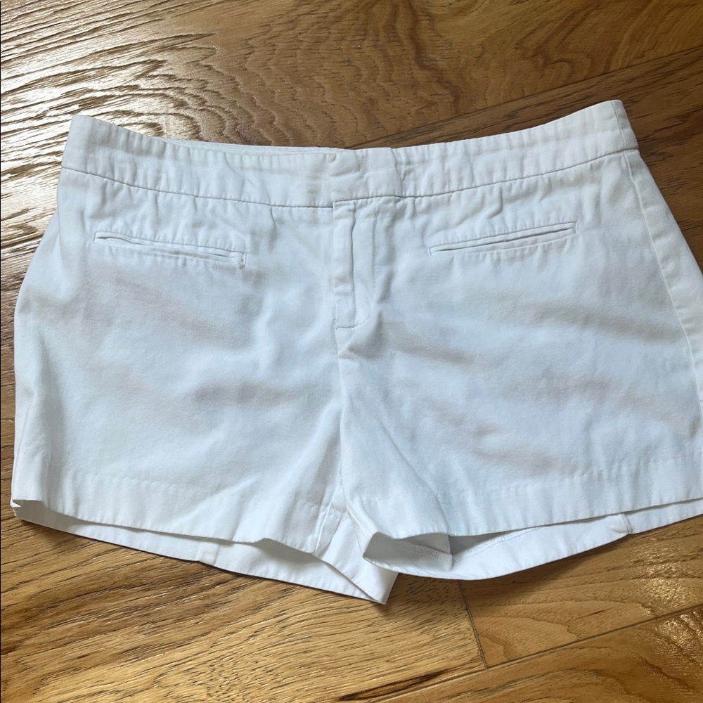 GAP Women's White High-Waist Tailored Shorts